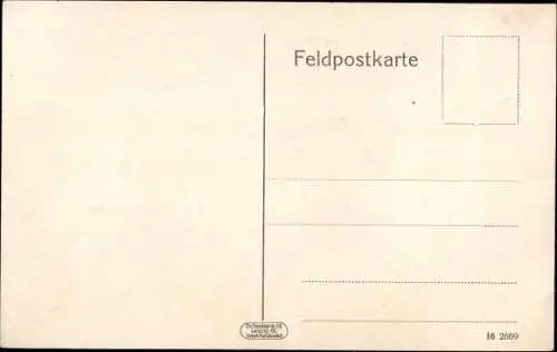 Ak Guignicourt Aisne, Blick in die Kaiser-Wilhelm-Straße vom Bahnhof aus