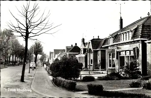 Ak 't Zandt Groningen, Hoofdweg, Straßenpartie