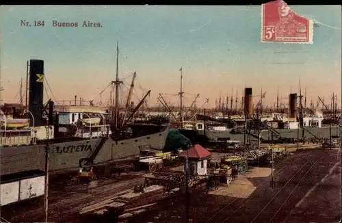 Ak Buenos Aires Argentinien, Hafen