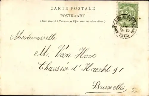 Künstler Ak Anvers Antwerpen Flandern, Port, Le Promenoir Sud