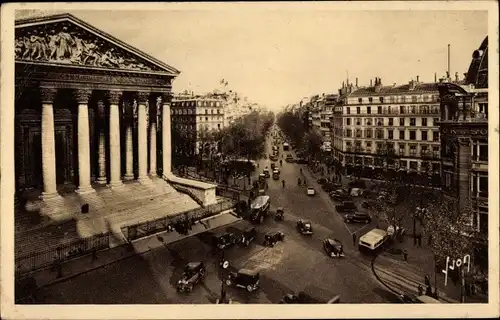 Ak Paris VIII, La Madeleine, Boulevard de la Madeleine