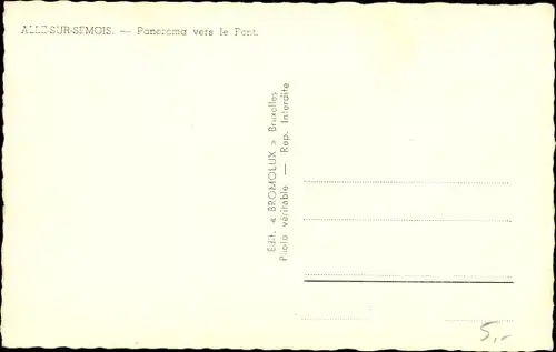 Ak Alle sur Semois Wallonien Namur, Panorama vers le Pont