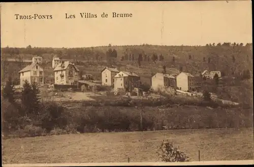 Ak Trois Ponts Dreibrücken Wallonien Lüttich, Les Villas de Brume