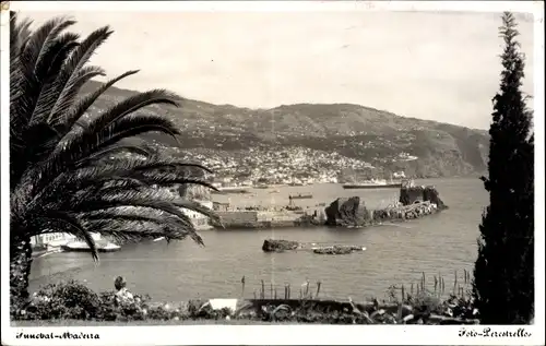 Ak Funchal Insel Madeira Portugal, Blick aus der Ferne