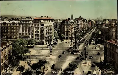 Ak Barcelona Katalonien Spanien, Plaza de la Victoria