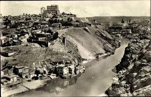 Ak Toledo Kastilien La Mancha Spanien, Vista parcial