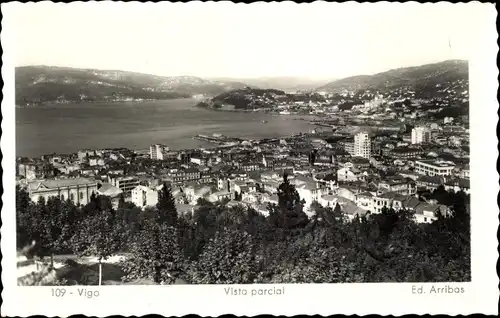 Ak Vigo Galicien Spanien, Vista parcial