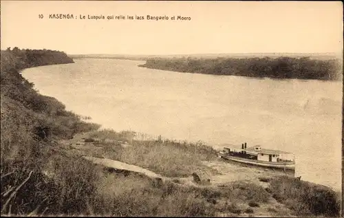 Ak Kasenga DR Kongo Zaire, Le Luapula qui relle les lacs Banguelo et Moero