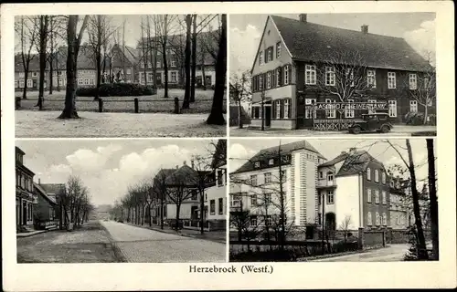 Ak Herzebrock Clarholz in Westfalen, Teilansichten, Gasthaus Heinermann