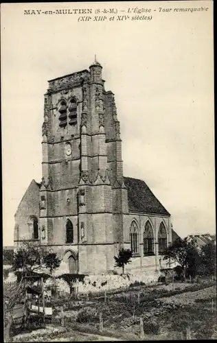 Ak May en Multien Seine et Marne, L'Eglise