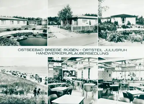 Riesen Ak Juliusruh Breege auf Rügen, Handwerkerurlaubersiedlung