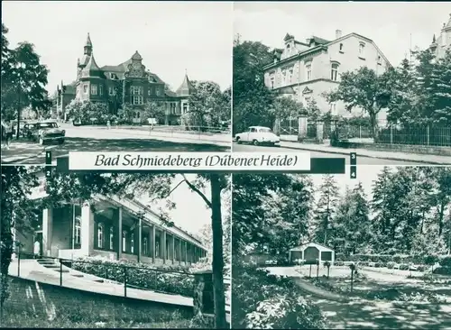 Riesen Ak Bad Schmiedeberg Dübener Heide, Moorsanatorium, Kurpark, Kurhaus