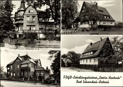 Ak Ostrau Bad Schandau in Sachsen, FDGB Erholungsheime Erwin Hartsch