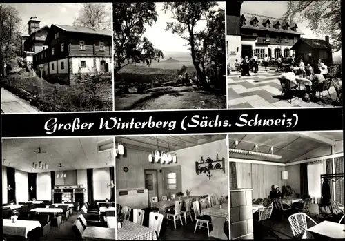 Ak Ostrau Bad Schandau Sächs. Schweiz Gr. Winterberg, Betriebsferienheim VEB Tiefbaukombinat Dresden