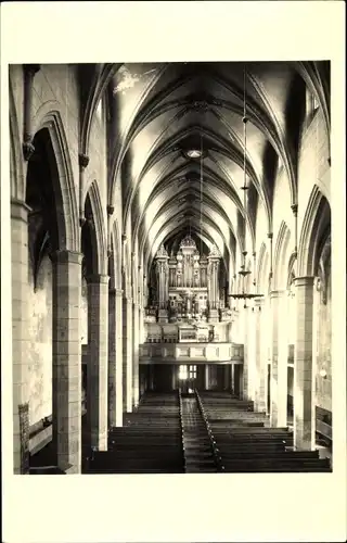 Foto Ak Erfurt in Thüringen, Inneres der Predigerkirche, Orgel