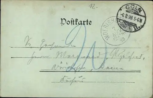 Mondschein Ak Köln am Rhein, Rathaus