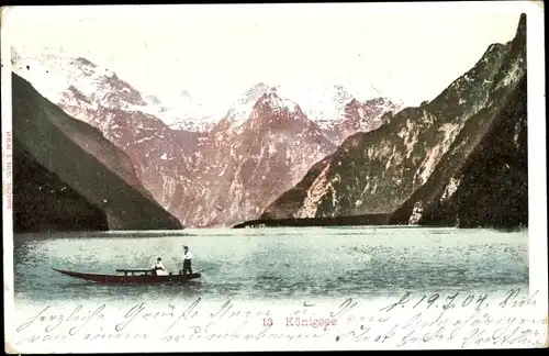 Ak Königsee Königssee Oberbayern, Panorama