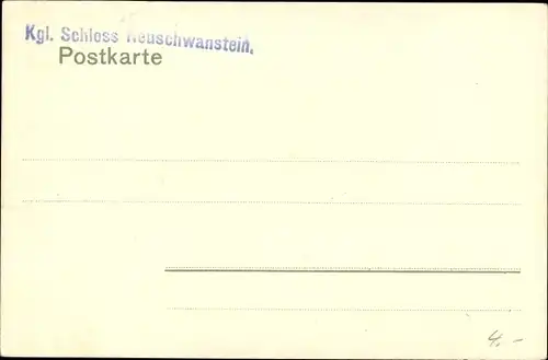 Ak Hohenschwangau Schwangau im Ostallgäu, Schloss Neuschwanstein