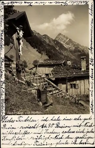 Ak Gerstruben Oberstdorf im Oberallgäu, Teilansicht mit Höffats