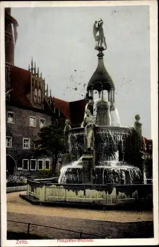 Ak Zeitz im Burgenlandkreis, Finkgräfen Brunnen