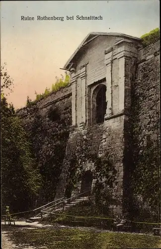 Ak Schnaittach in Mittelfranken, Ruine Rothenberg