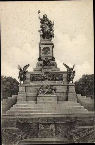 Ak Rüdesheim am Rhein, Niederwald Nationaldenkmal