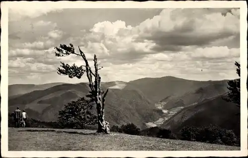 Ak Freiburg im Breisgau, Schauinsland, Tal, Feldberg