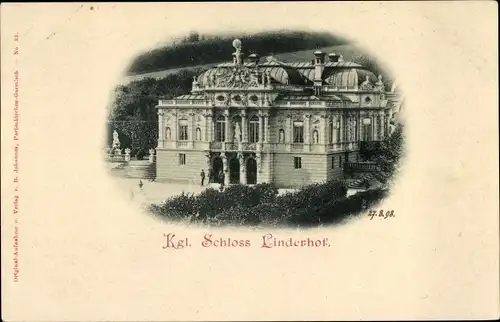 Ak Linderhof Ettal Oberbayern, Kgl. Schloss Linderhof