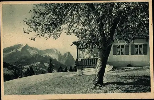 Ak Garmisch Partenkirchen in Oberbayern, Gschwandtnerbauer, Berghütte