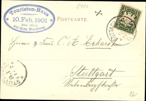 Ak Rottach Egern in Oberbayern, Wallberg, Rodelbahn, Menschen mit Schlitten