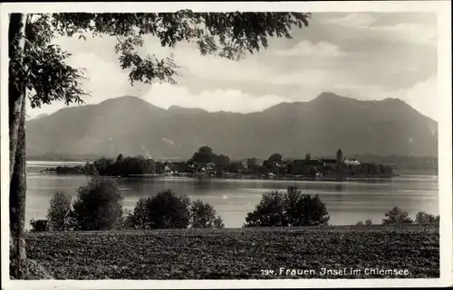 Ak Fraueninsel Chiemsee Oberbayern, Panorama