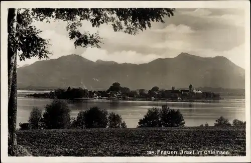 Ak Fraueninsel Chiemsee Oberbayern, Panorama