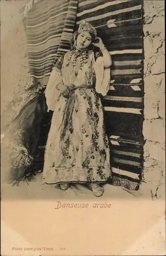 Ak Danseuse arabe, Maghreb, Araberin