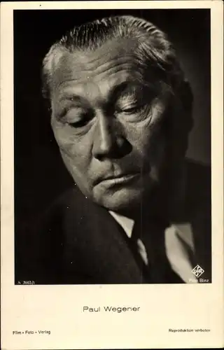 Ak Schauspieler Paul Wegener, Portrait