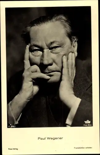 Ak Schauspieler Paul Wegener, Portrait, Ross 3283/1
