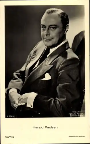 Ak Schauspieler Harald Paulsen, Portrait, Ross Verlag A 2737/1