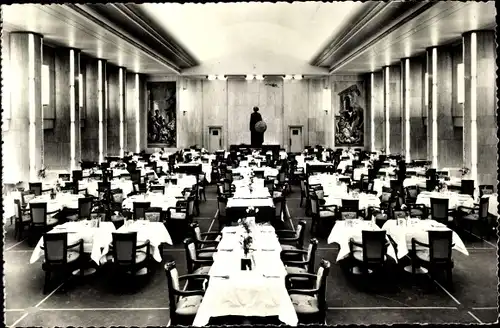Ak Paquebot Liberté, CGT French Line, Salle a manger de 1re classe