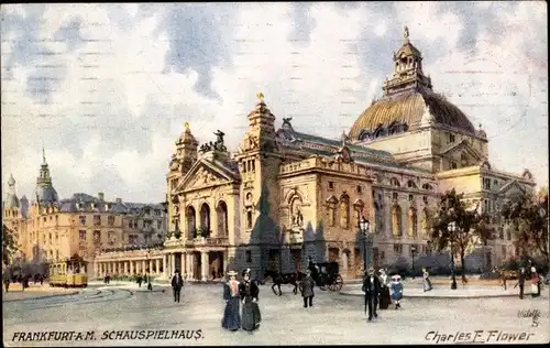 Künstler Ak Flower, C., Frankfurt am Main, Schauspielhaus, Tucks 617 B