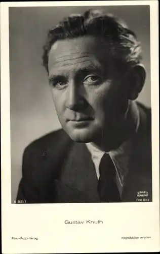 Ak Schauspieler Gustav Knuth, Portrait