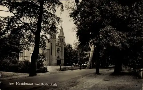 Ak Epe Gelderland Niederlande, Hoofdstraat, Kath. Kerk