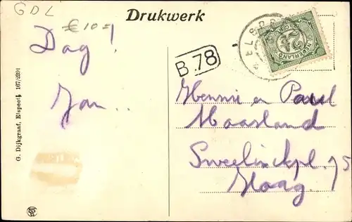 Ak Elspeet Gelderland, Kerk