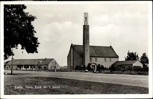Ak Eefde Zutphen Lochem Gelderland, Herv. Kerk en 't Jolink