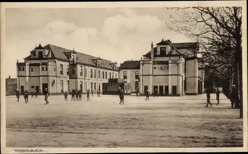 Ak Neerbosch Nijmegen Gelderland, Schoolplein