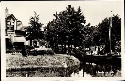 Ak Oosterwolde Oldebroek Gelderland, Uferpartie