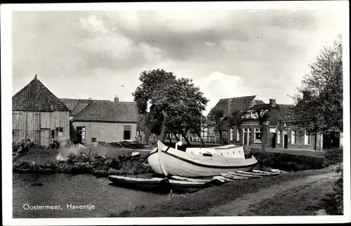 Ak Oosterwolde Oldebroek Gelderland, Haventje