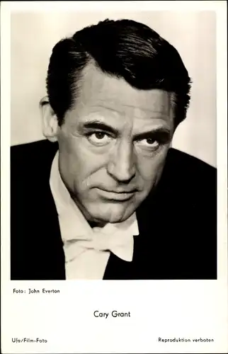 Ak Schauspieler Cary Grant, Portrait, Ufa Film, Über den Dächern von Nizza
