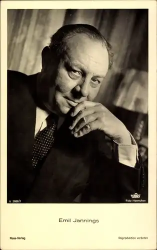 Ak Schauspieler Emil Jannings, Ross Verlag A 2888 1