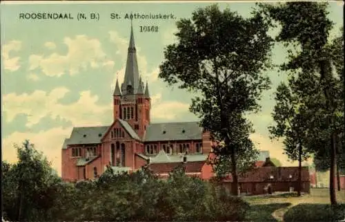 Ak Roosendaal Nordbrabant Niederlande, St. Anthoniuskerk