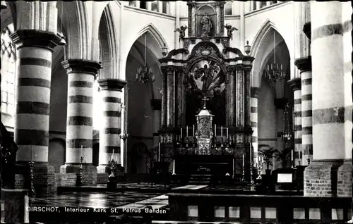 Ak Oirschot Nordbrabant, Interieur Kerk St. Petrus Banden