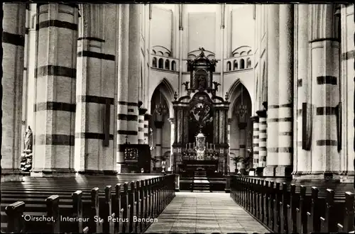 Ak Oirschot Nordbrabant, Interieur St. Petrus Banden